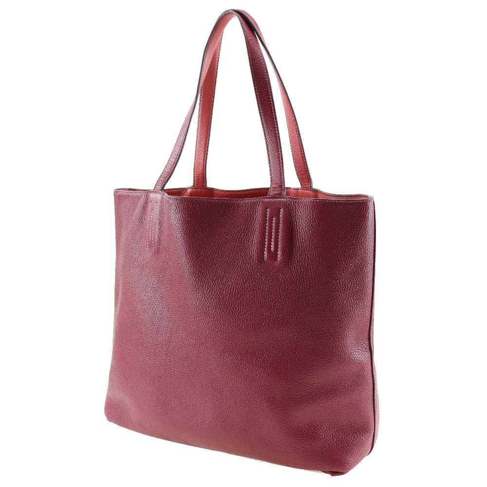 HERMES Tote Bag Taurillon Clemence Bougainvillea reversible Doble Sense 45 Women  d