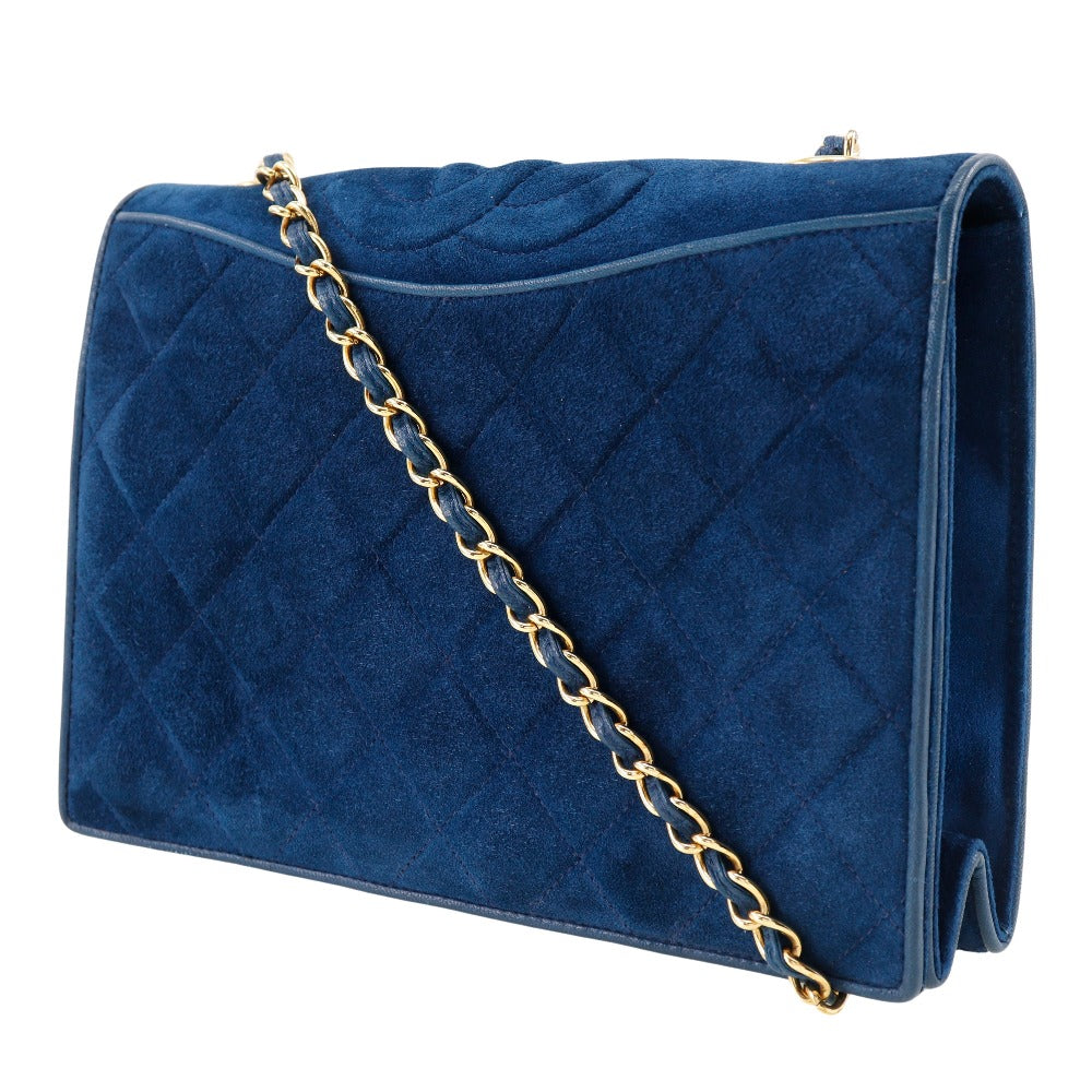 Chanel Matelasse Suede Shoulder Bag