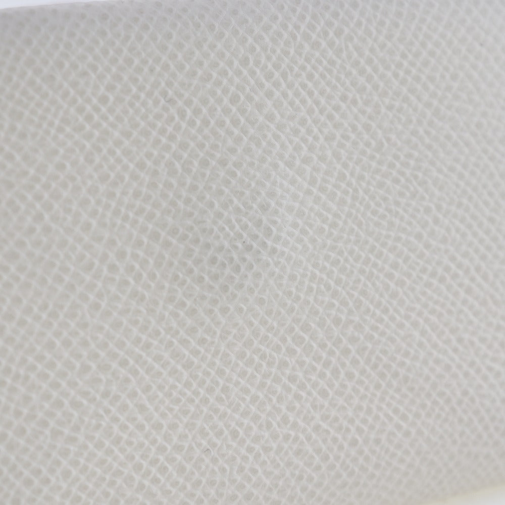 HERMES Card Case Epsom White Calvi unisex(Unisex)  d