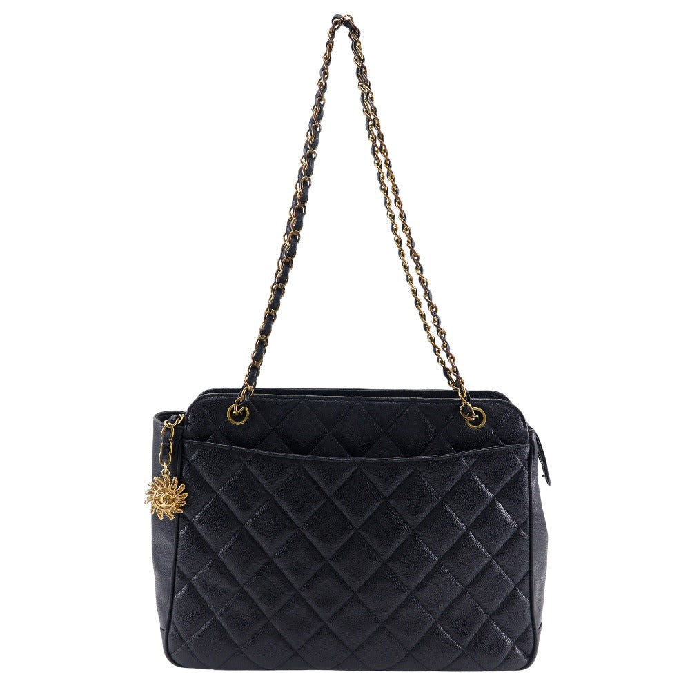 Chanel Chain Tote Caviar Skin 2way Tote Bag