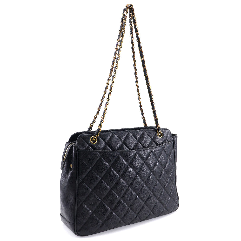 Chanel Chain Tote Caviar Skin 2way Tote Bag