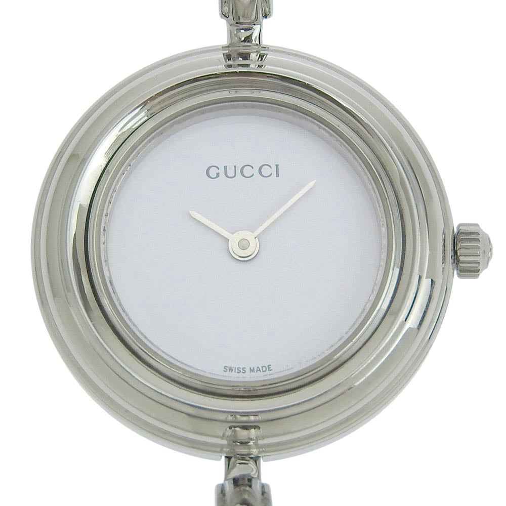 GUCCI Watches Quartz 11/12.2L Stainless Steel Silver Change belt White dial Women