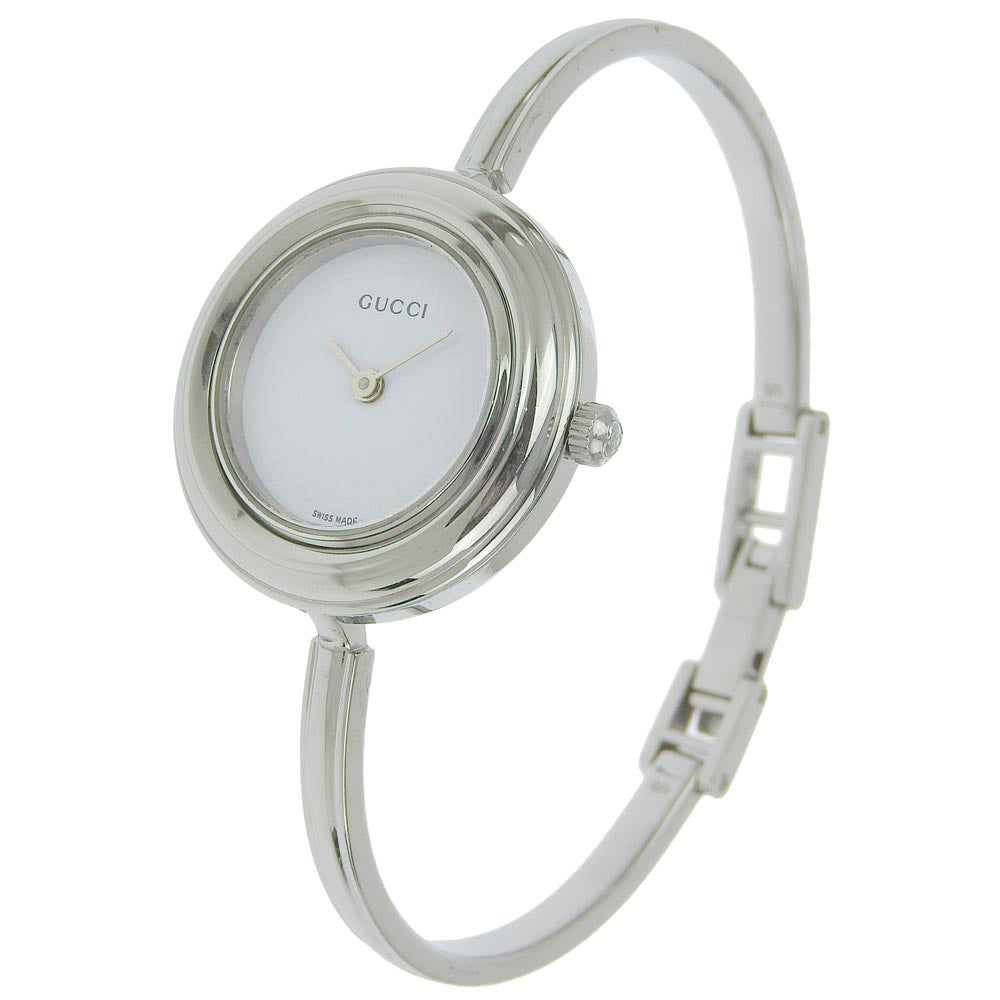 GUCCI Watches Quartz 11/12.2L Stainless Steel Silver Change belt White dial Women