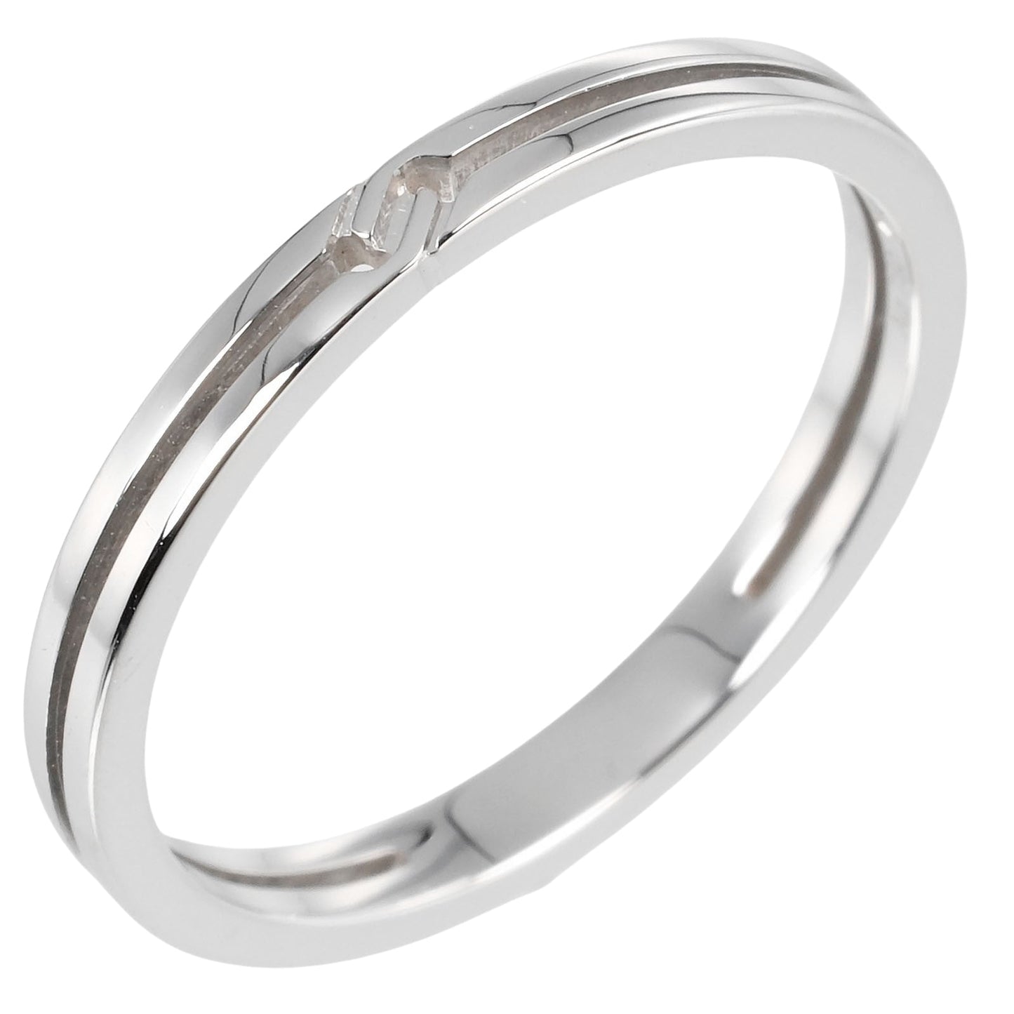 GUCCI Ring K18 white gold Silver Infinity Women 13