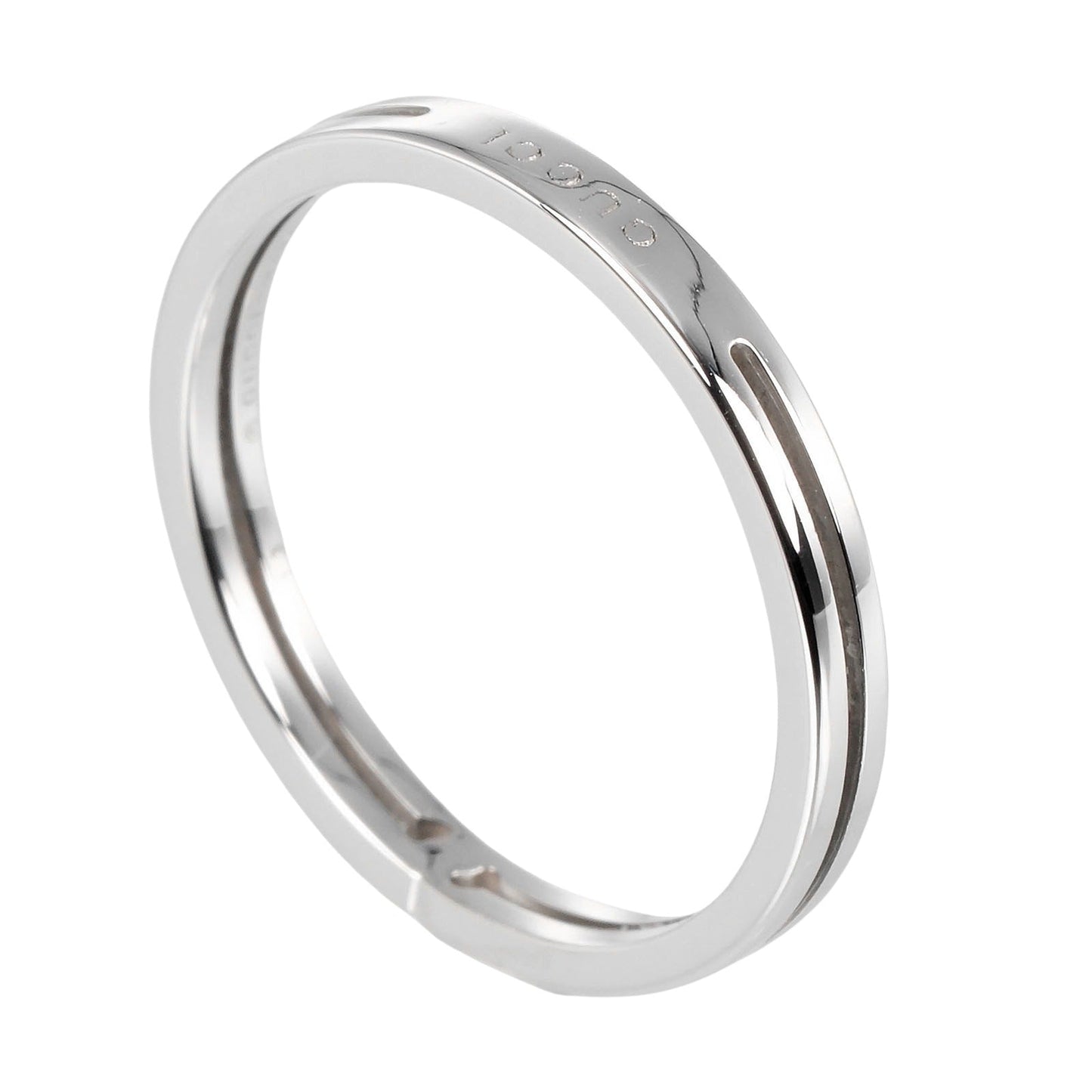 GUCCI Ring K18 white gold Silver Infinity Women 13