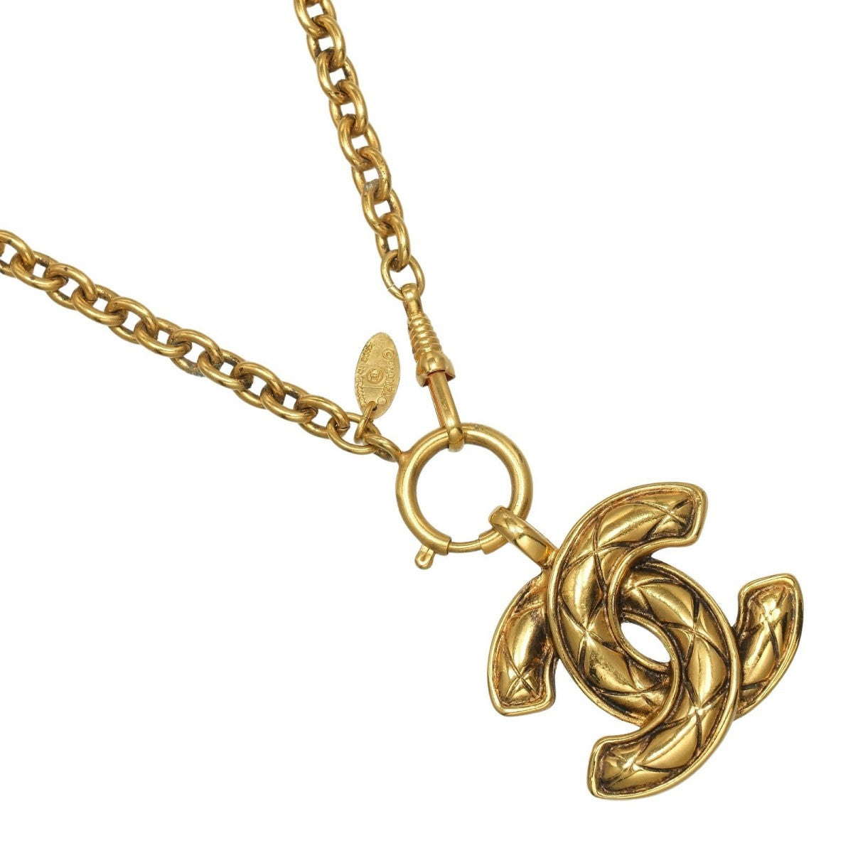 CHANEL Necklace Plated Gold gold COCO Mark Matrasse