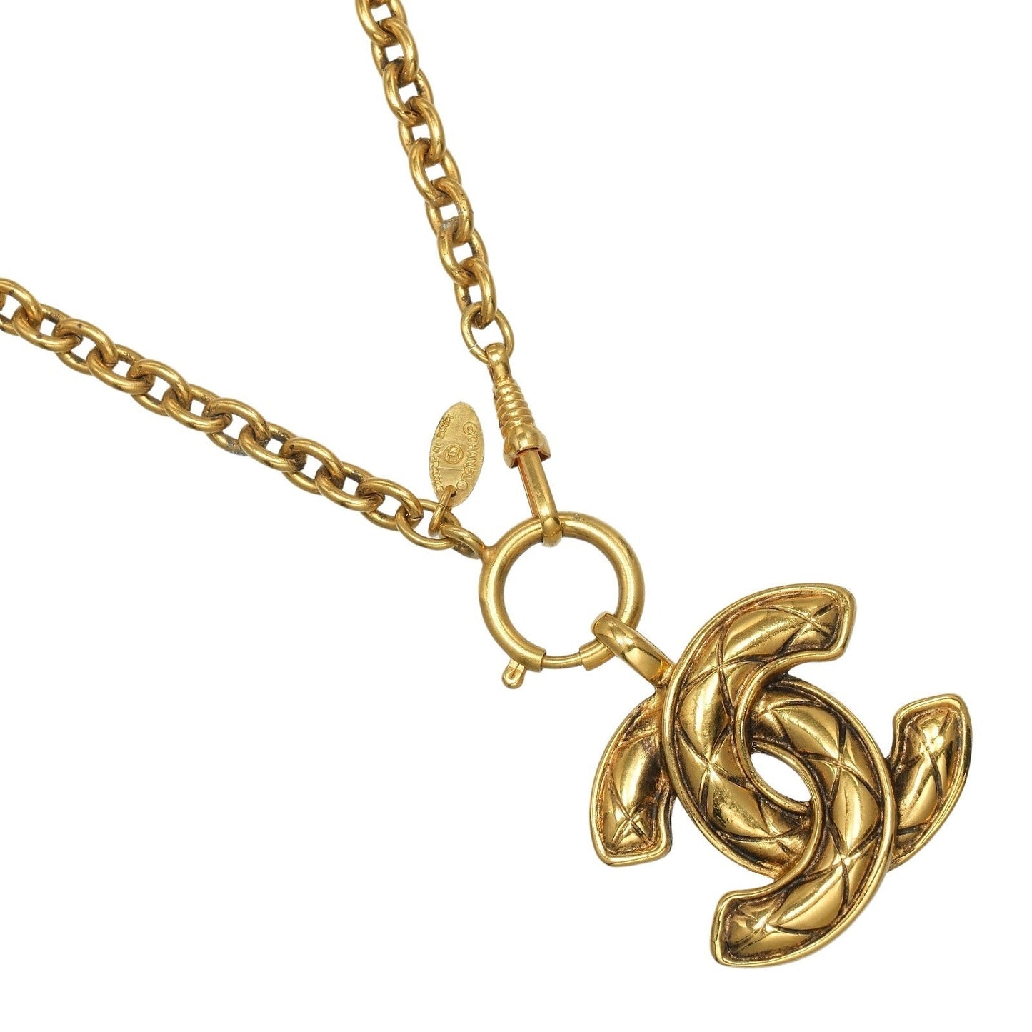 Chanel Coco Mark Matelasse Necklace