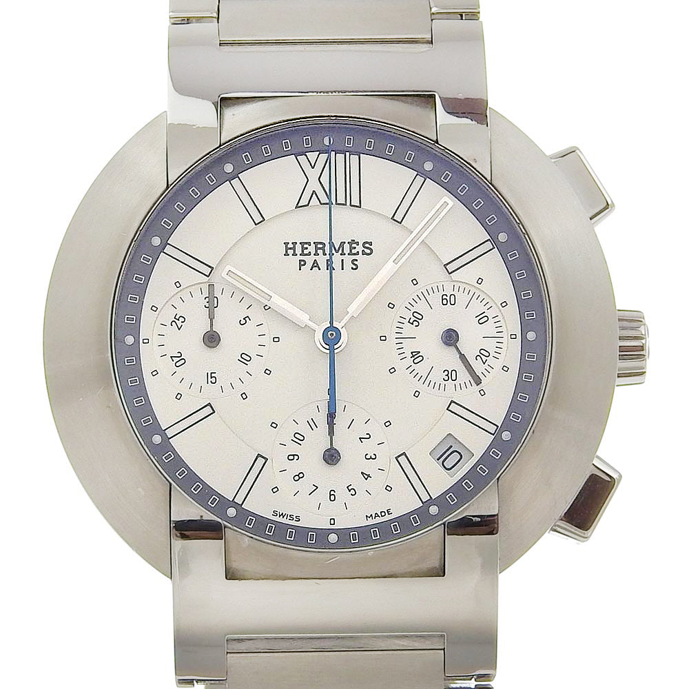 HERMES Watches NO1.910 Stainless Steel Silver Nomad White dial mens  d