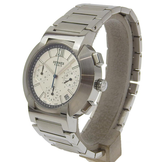 HERMES Watches NO1.910 Stainless Steel Silver Nomad White dial mens  d
