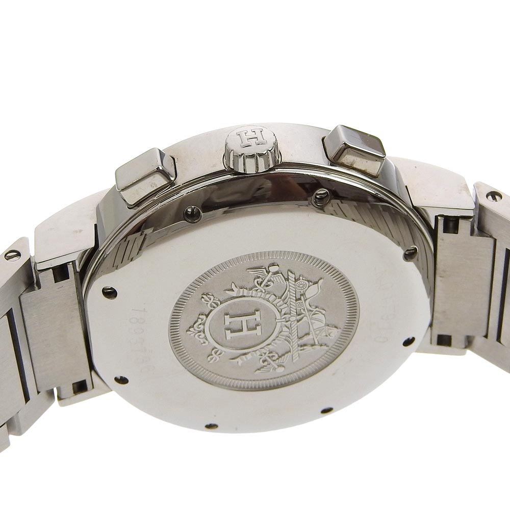 HERMES Watches NO1.910 Stainless Steel Silver Nomad White dial mens  d