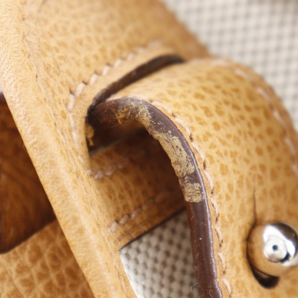 HERMES Shoulder Bag Toile H, Vache Lige Brown Sac Colorado MM Women  d