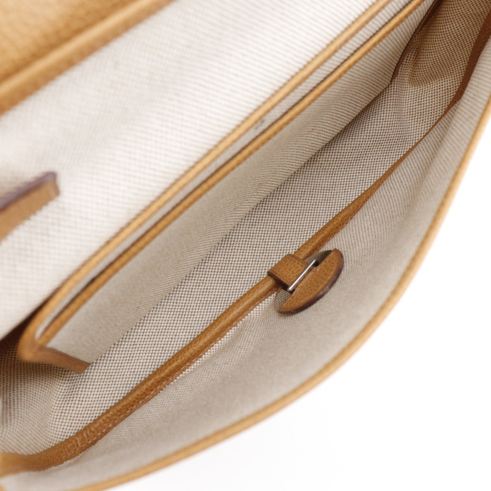 HERMES Shoulder Bag Toile H, Vache Lige Brown Sac Colorado MM Women  d