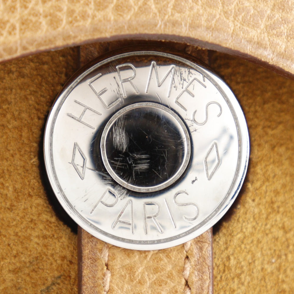 HERMES Shoulder Bag Toile H, Vache Lige Brown Sac Colorado MM Women  d
