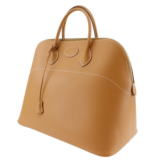 HERMES Boston Duffel bag Ardenne Camel/Gold Metal Bored 45 unisex(Unisex)  d