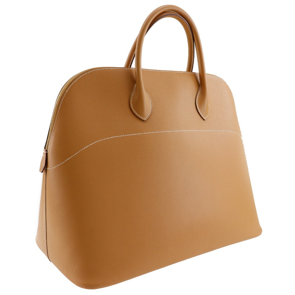 HERMES Boston Duffel bag Ardenne Camel/Gold Metal Bored 45 unisex(Unisex)  d