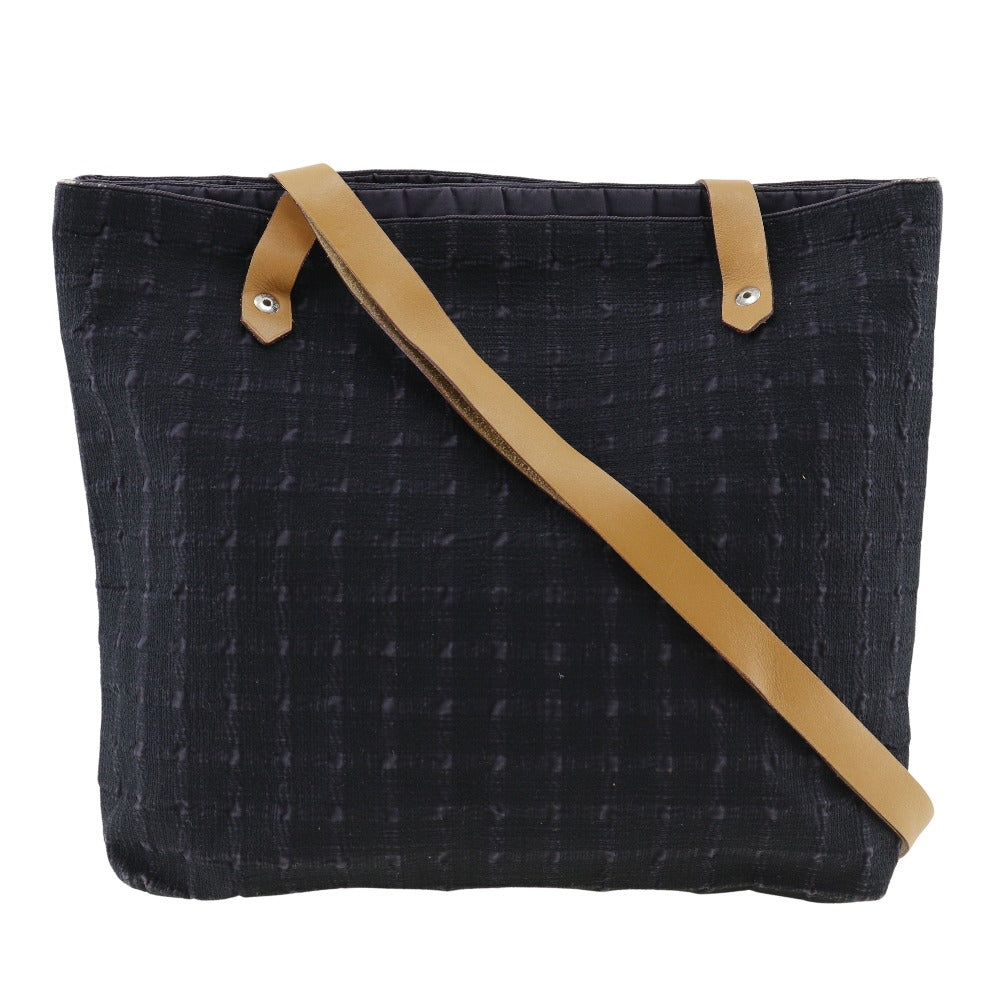 HERMES Shoulder Bag canvas black Amedaba Cava de Poche Women  d