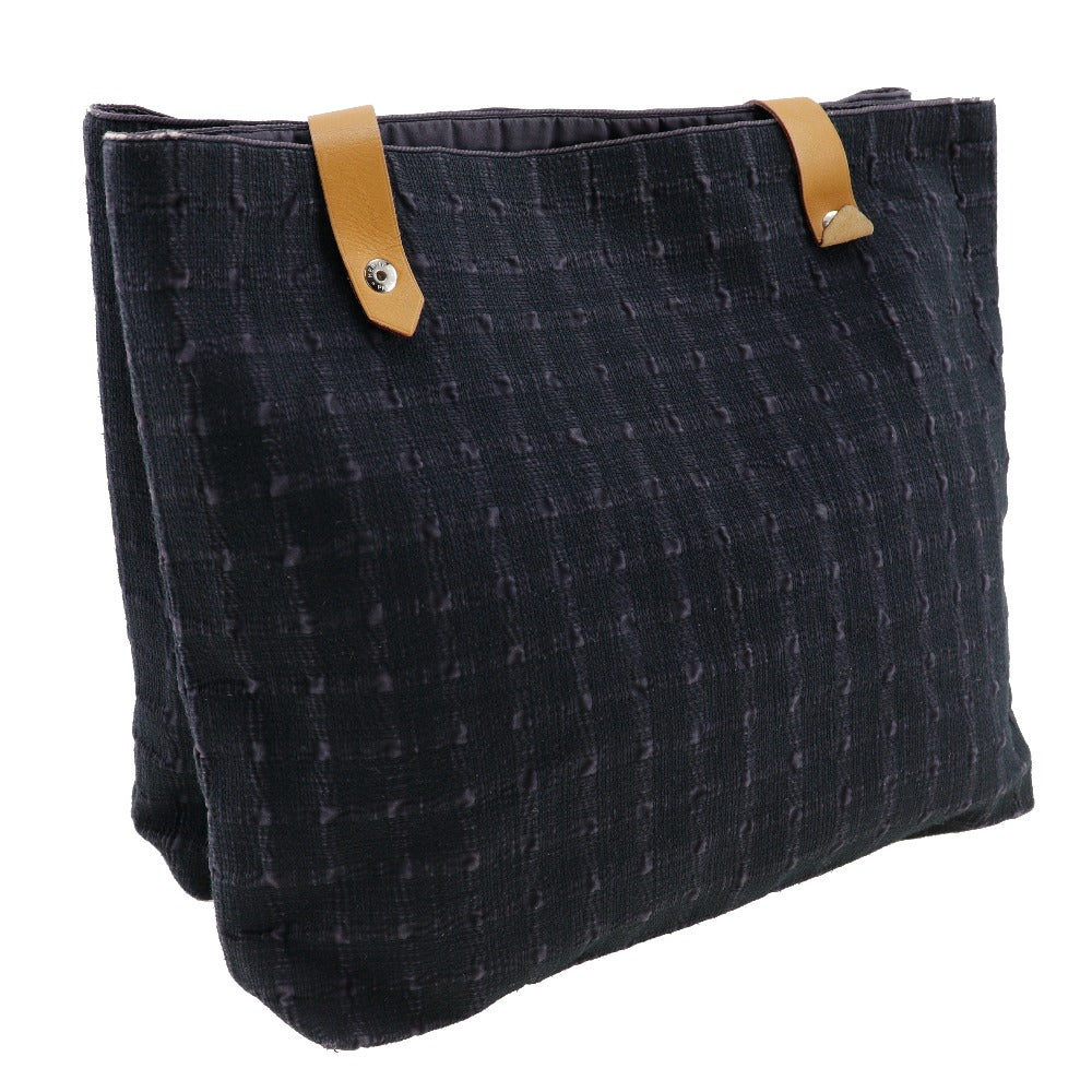 HERMES Shoulder Bag canvas black Amedaba Cava de Poche Women  d