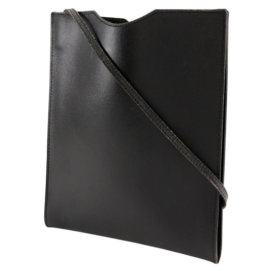 HERMES Shoulder Bag Calfskin black Pochette Omenitu unisex(Unisex)  d