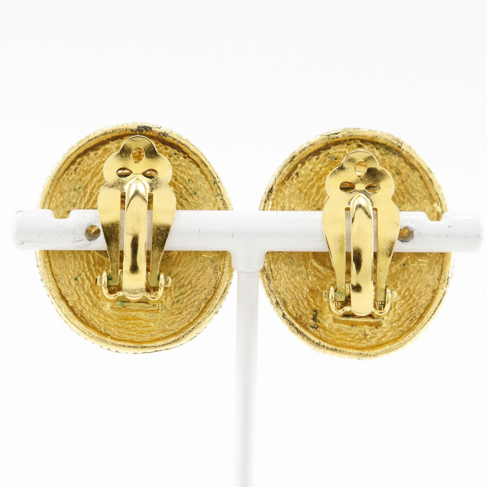 CHANEL Earring Plated Gold gold   COCO Mark Angel Women
