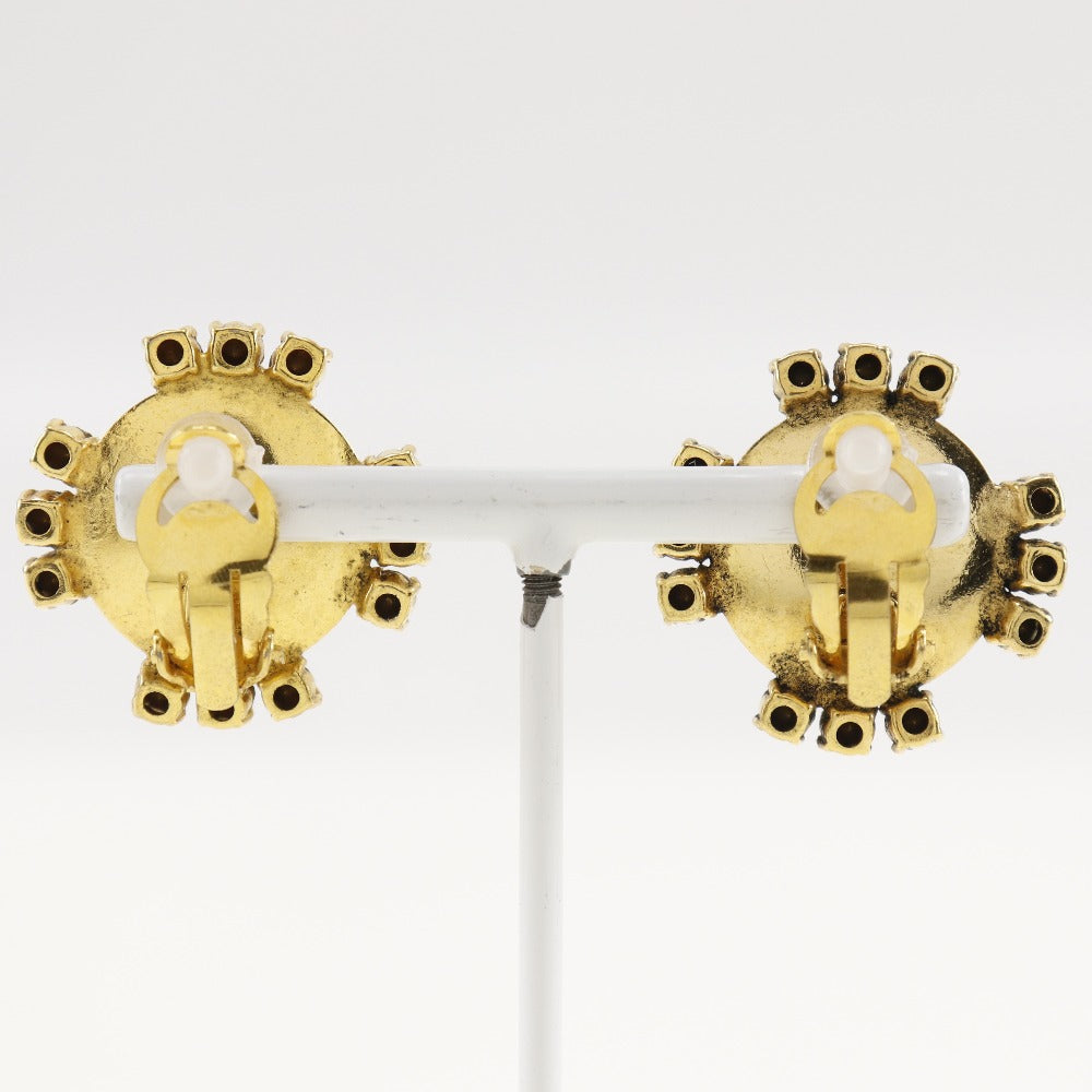CHANEL Earring Plated Gold, Faux Pearl, Rhinestone gold   Women