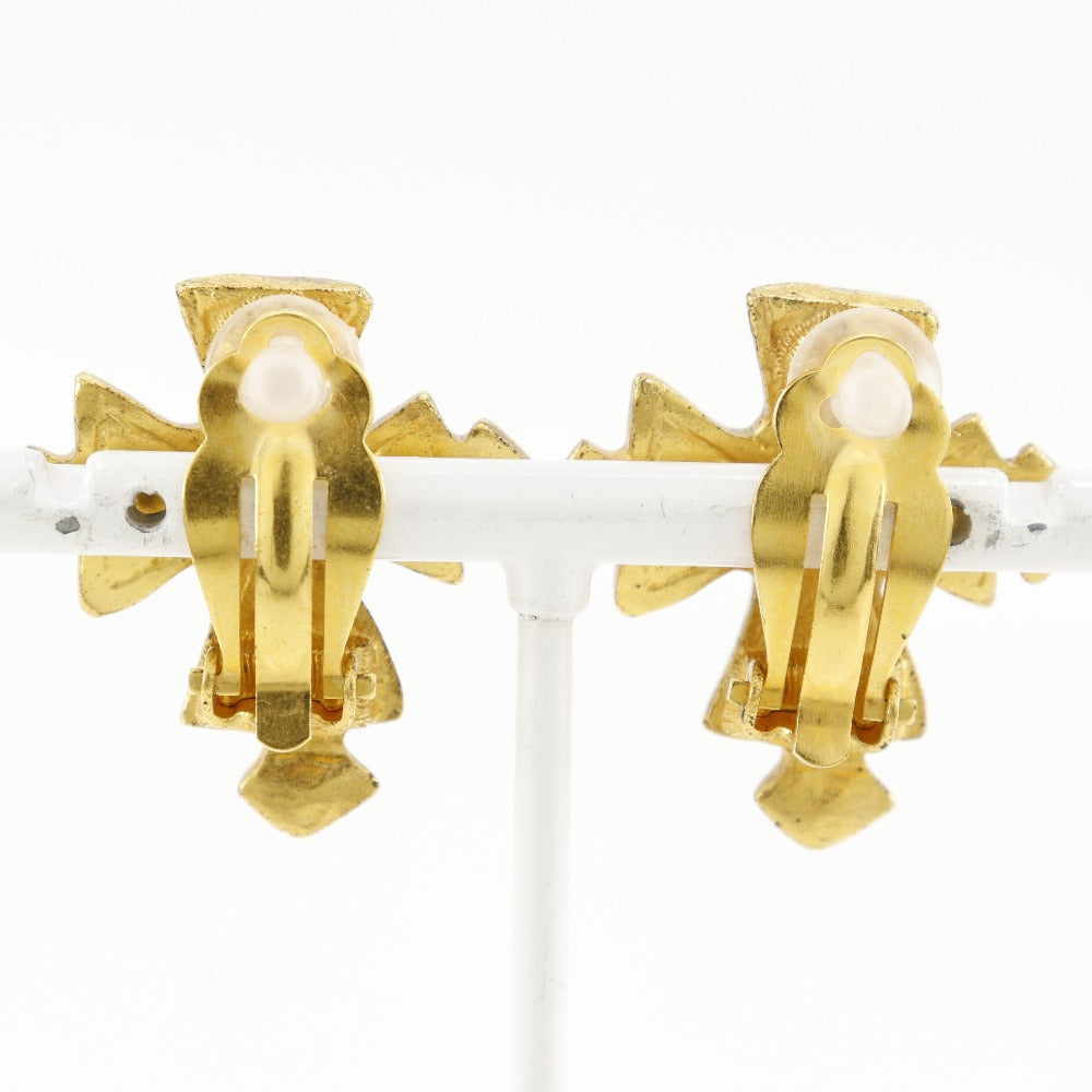 CHANEL Earring Plated Gold gold   COCO Mark Cross Women