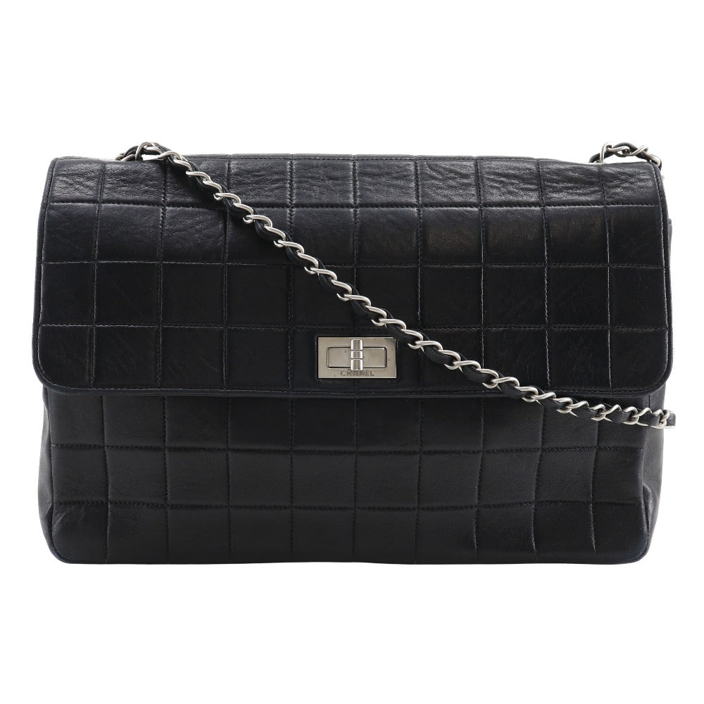 Chanel 2.55 Choco Bar Lambskin Shoulder Bag