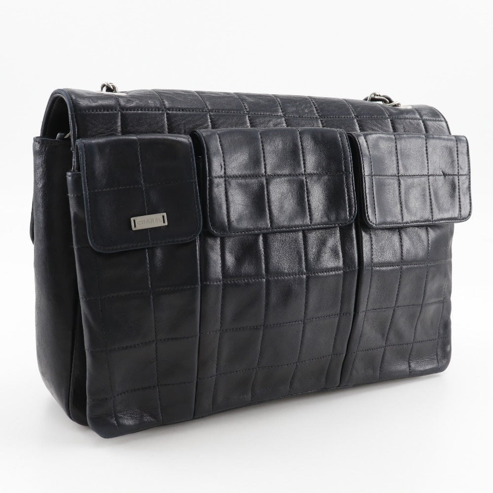 Chanel 2.55 Choco Bar Lambskin Shoulder Bag