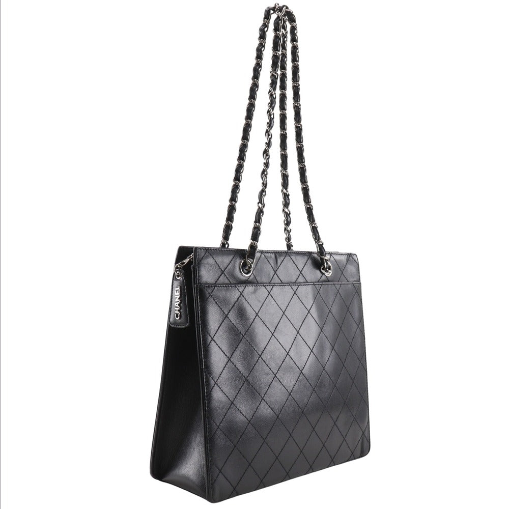 Chanel Chain Tote Caviar Skin 2way Tote Bag