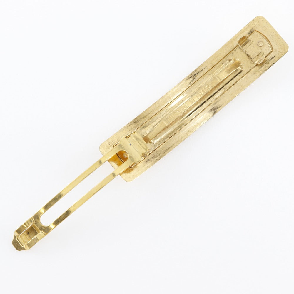 CHANEL Valletta Plated Gold gold   logo Women