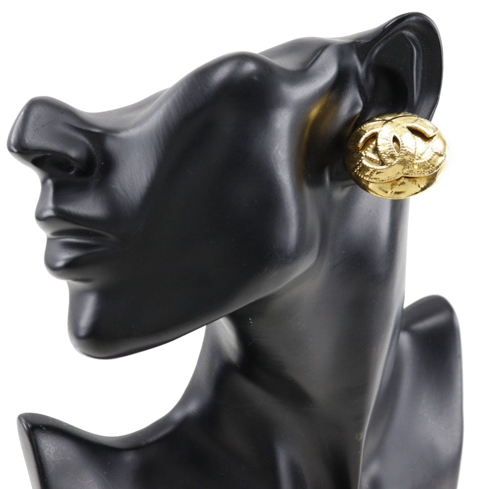 CHANEL Earring Plated Gold gold   Matrasse Women