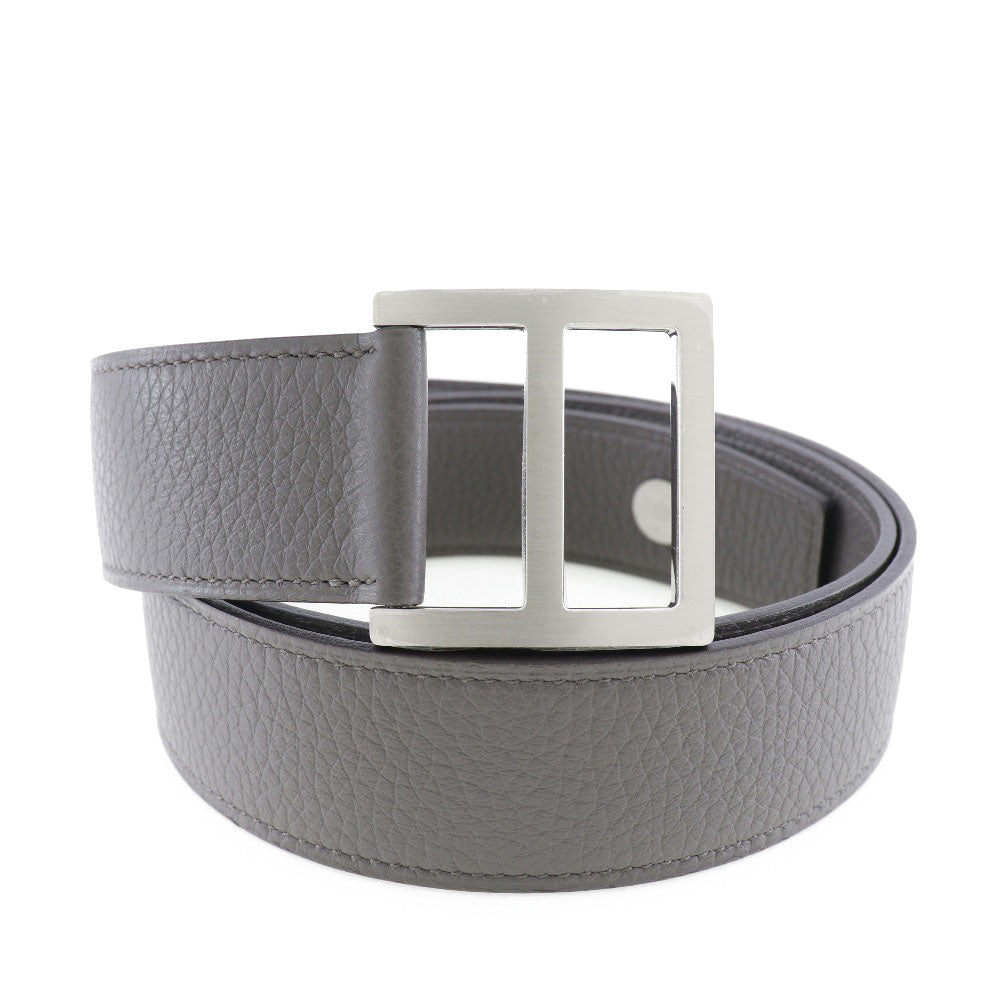 HERMES belt Taurillon Clemence gray Serie mens 95  d