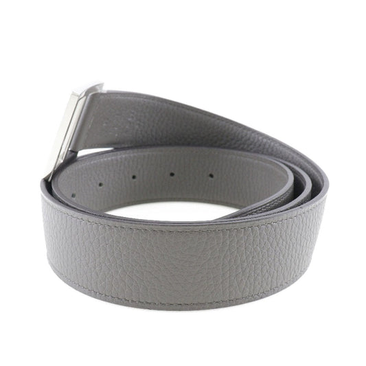 HERMES belt Taurillon Clemence gray Serie mens 95  d