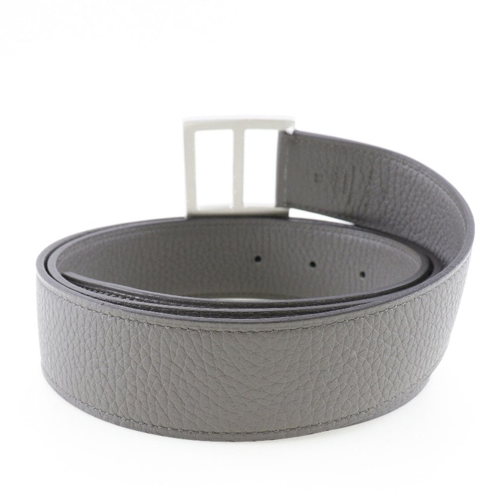 HERMES belt Taurillon Clemence gray Serie mens 95  d