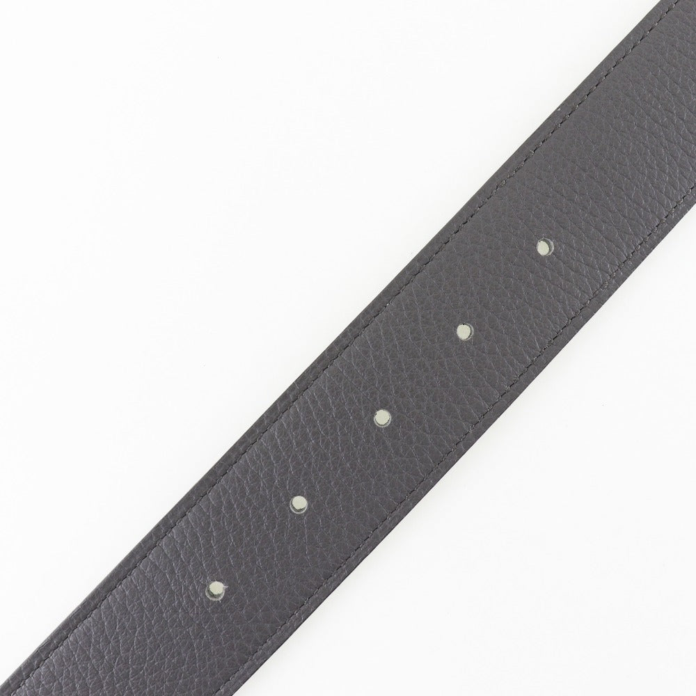HERMES belt Taurillon Clemence gray Serie mens 95  d