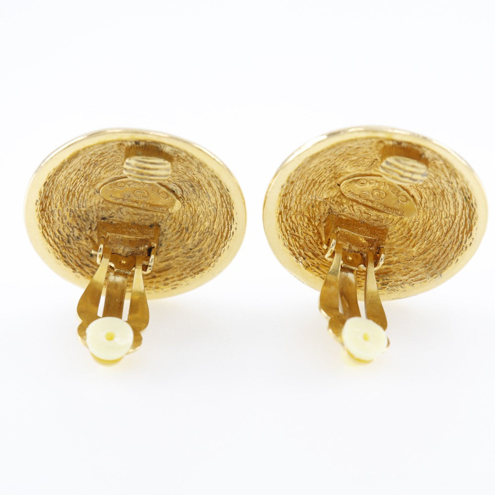 CHANEL Earring Plated Gold gold   Matrasse COCO Mark Women