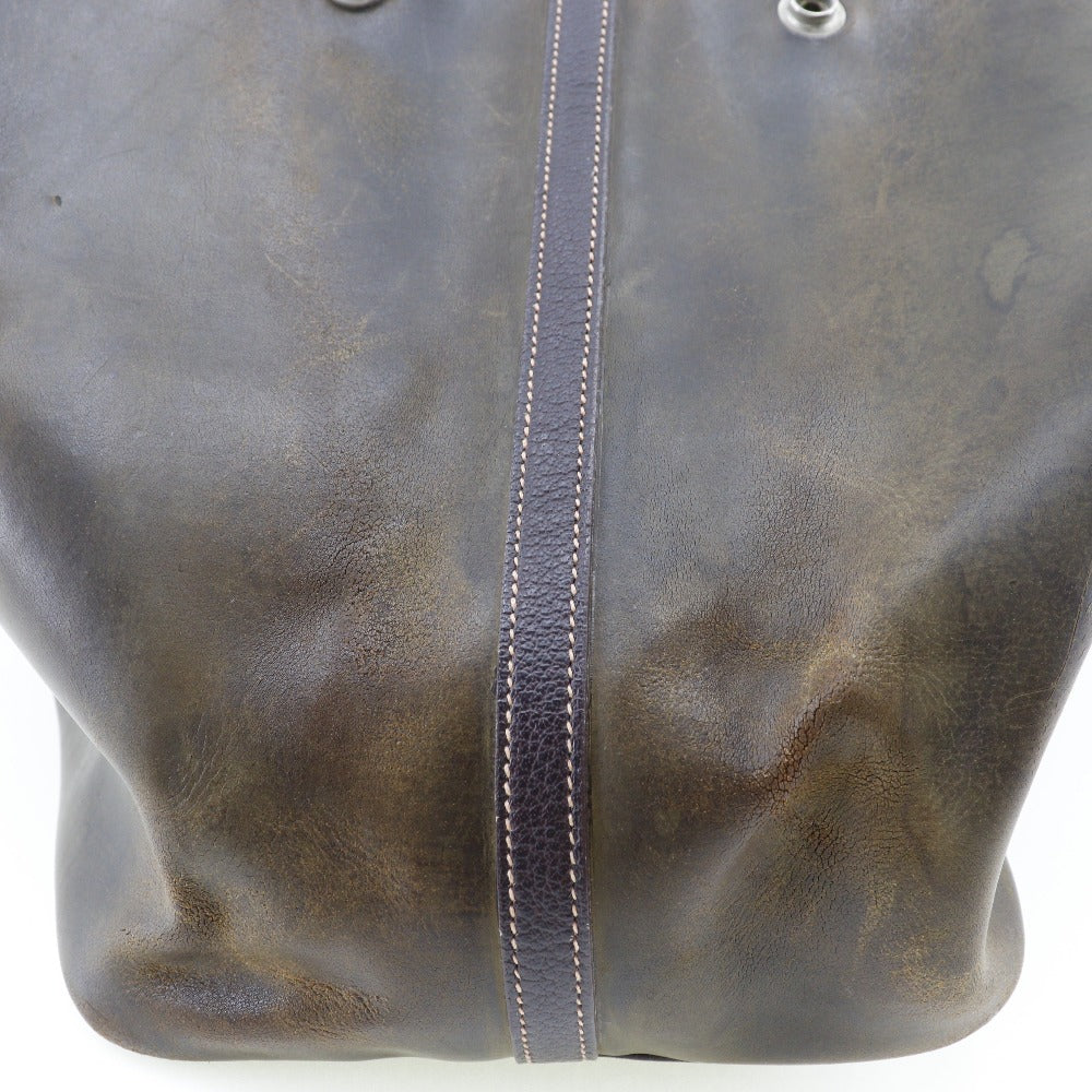 HERMES Tote Bag Amazonia Brown Garden party PM unisex(Unisex)  d