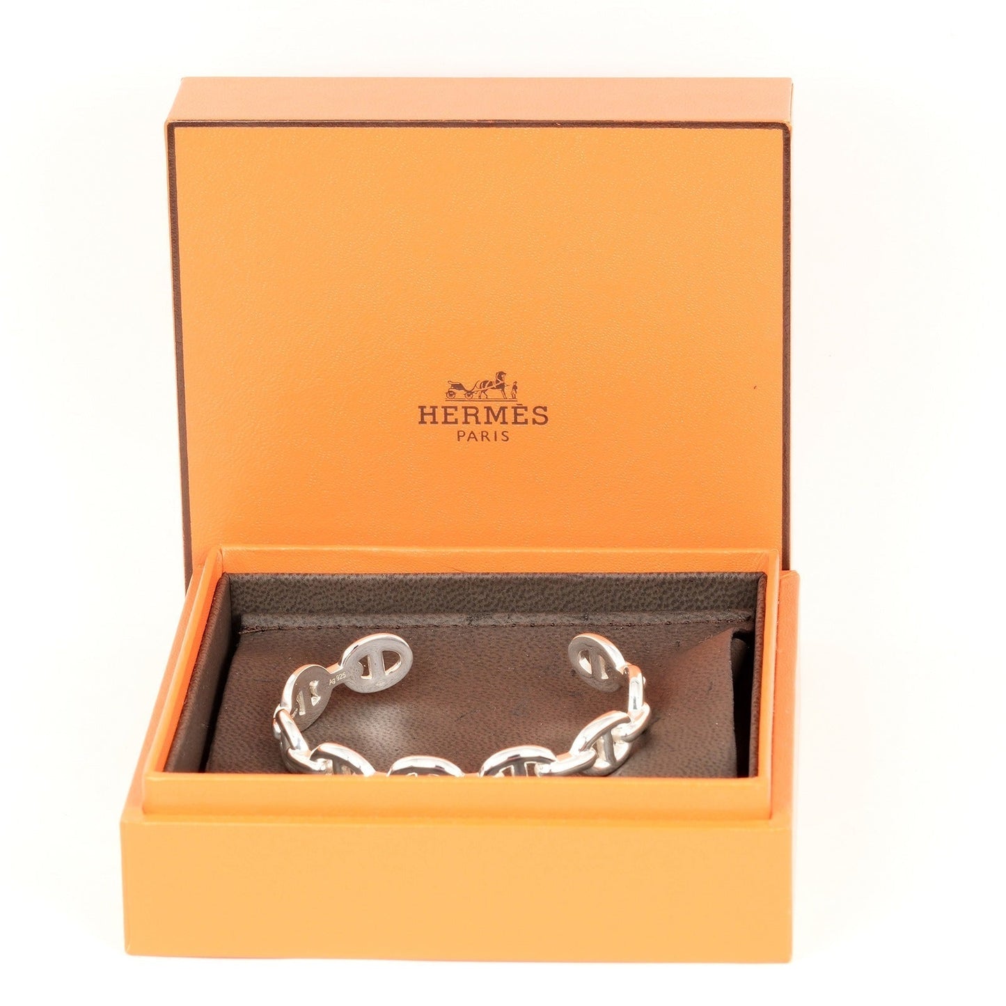 HERMES bracelet Silver925 Silver Chene Dunkle Anchane SH