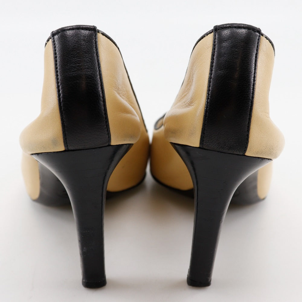 Chanel Coco Mark Ribbon Leather Pumps
