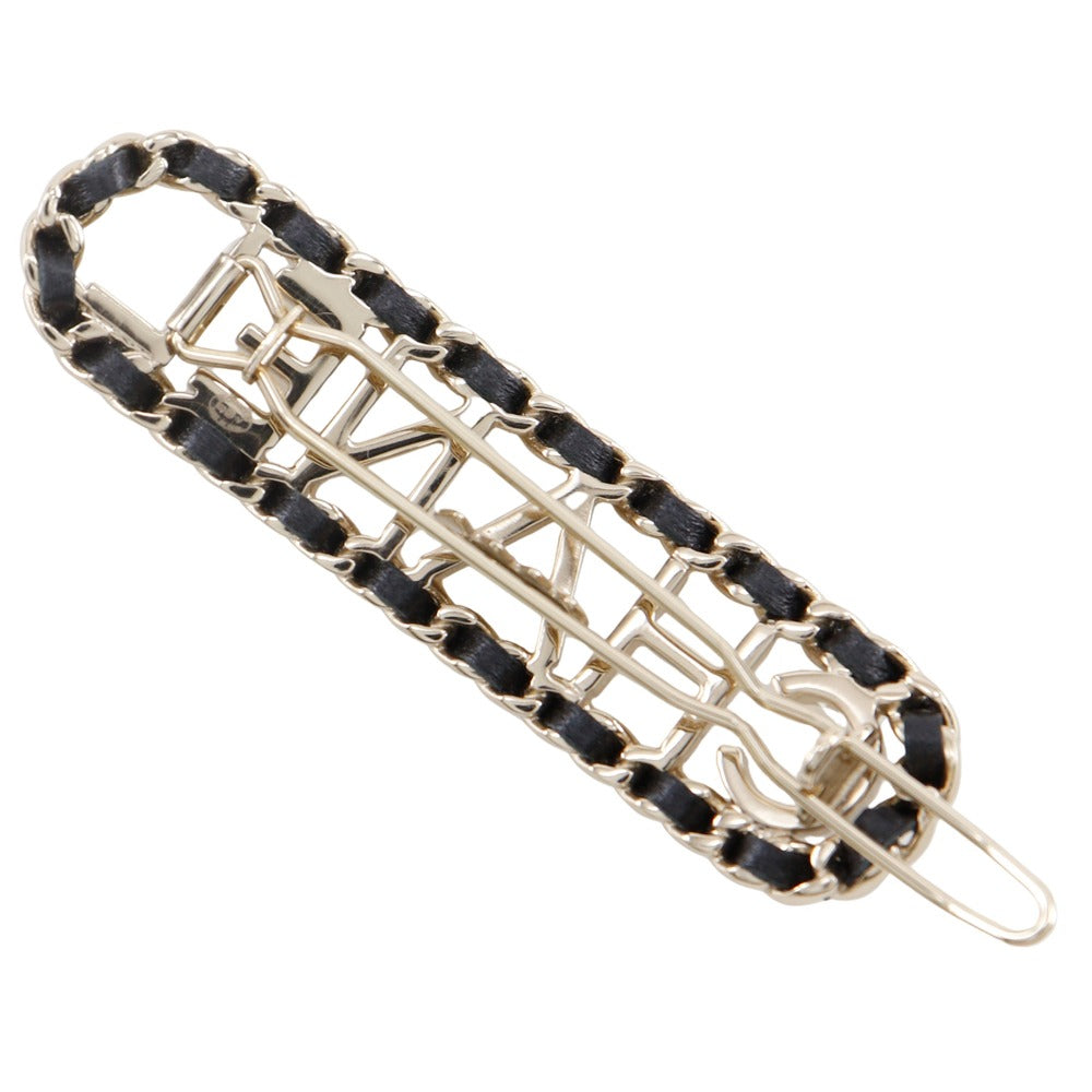 Chanel CHANEL Logo Chain Barrette Barrette