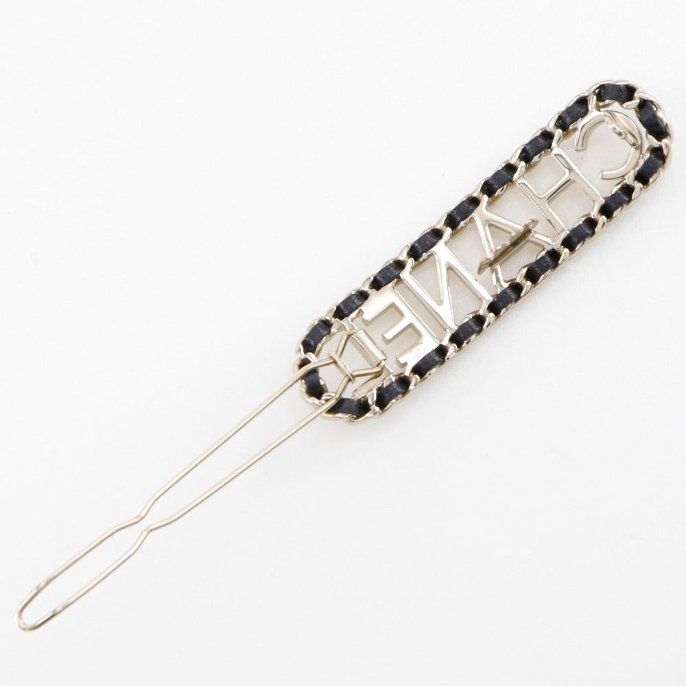 Chanel CHANEL Logo Chain Barrette Barrette