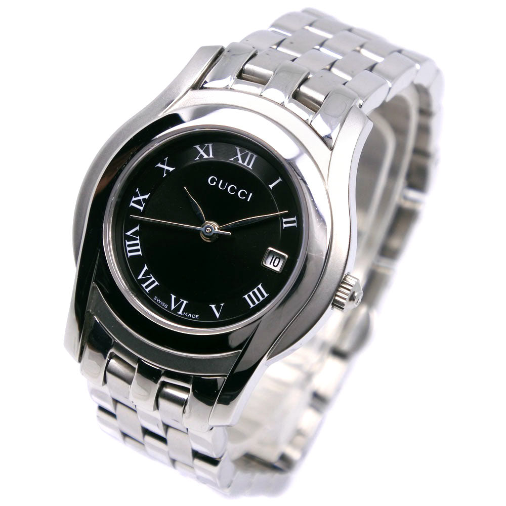 GUCCI Watches Quartz 5500L Stainless Steel Silver G class black dial Women  d
