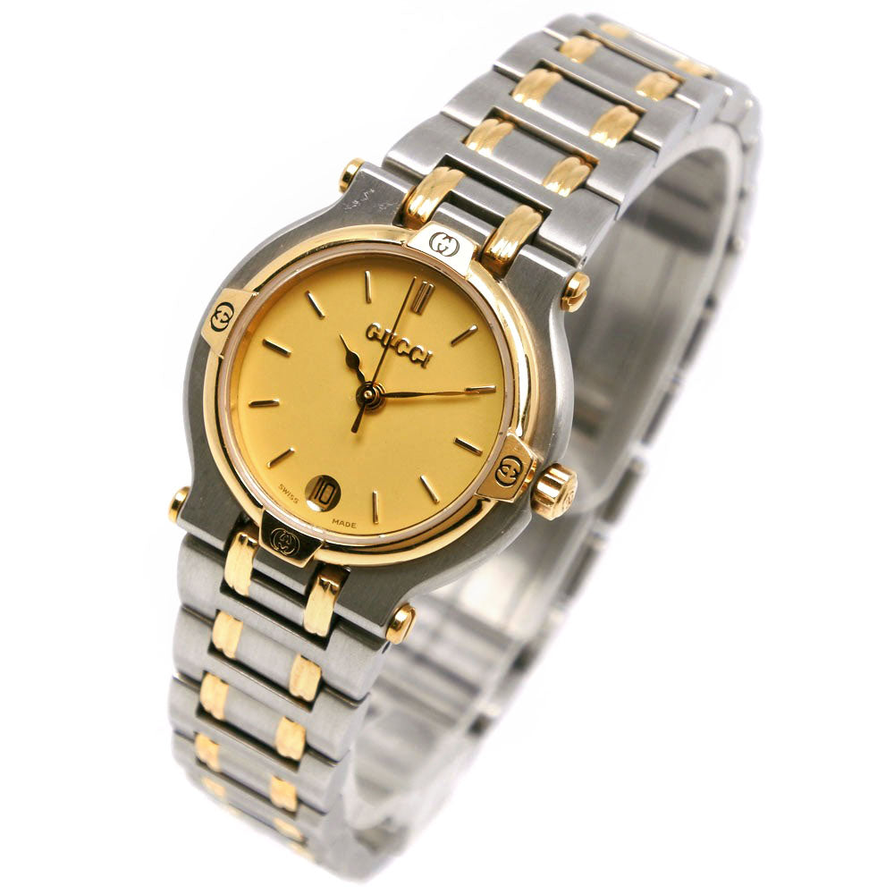 GUCCI Watches Quartz 9000L Stainless Steel gold gold dial Women  d