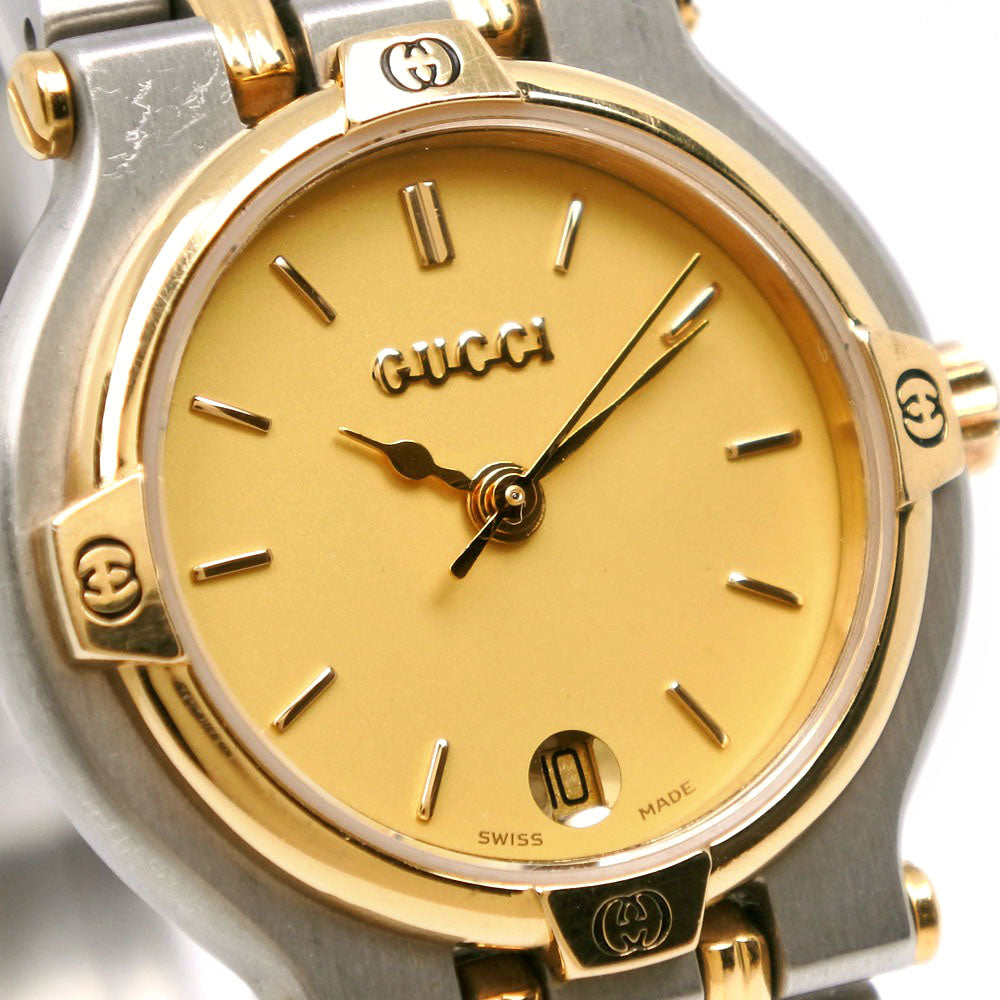 GUCCI Watches Quartz 9000L Stainless Steel gold gold dial Women  d