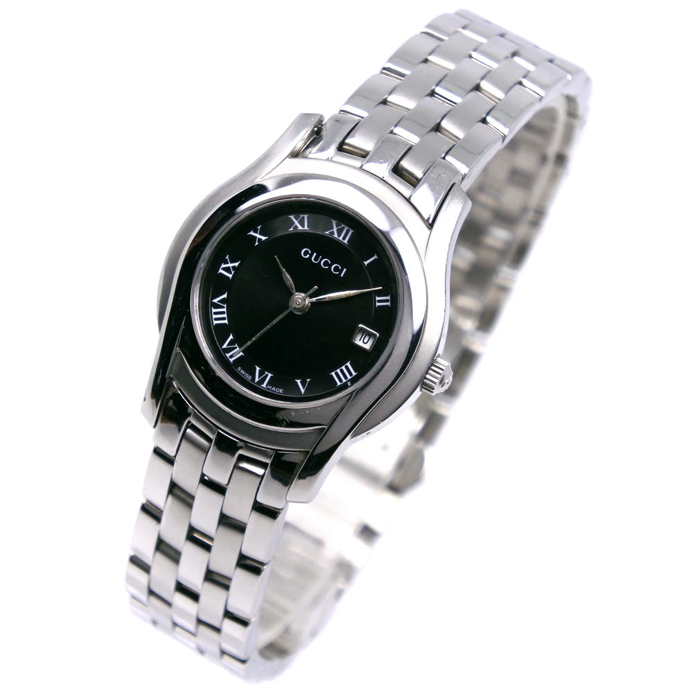 GUCCI Watches Quartz 5500L Stainless Steel Silver G class black dial Women  d