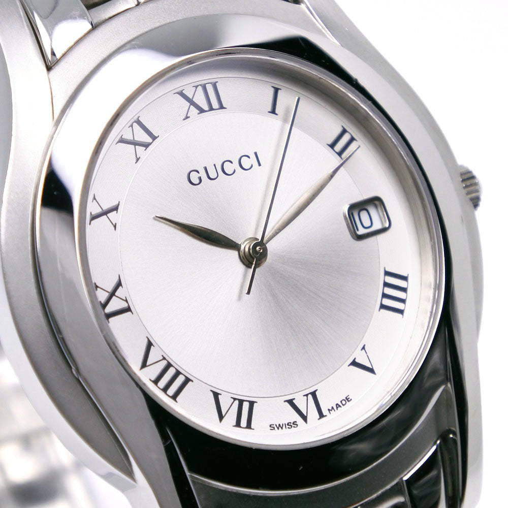 GUCCI Watches Quartz 5500M Stainless Steel Silver G class Silver dial mens  d