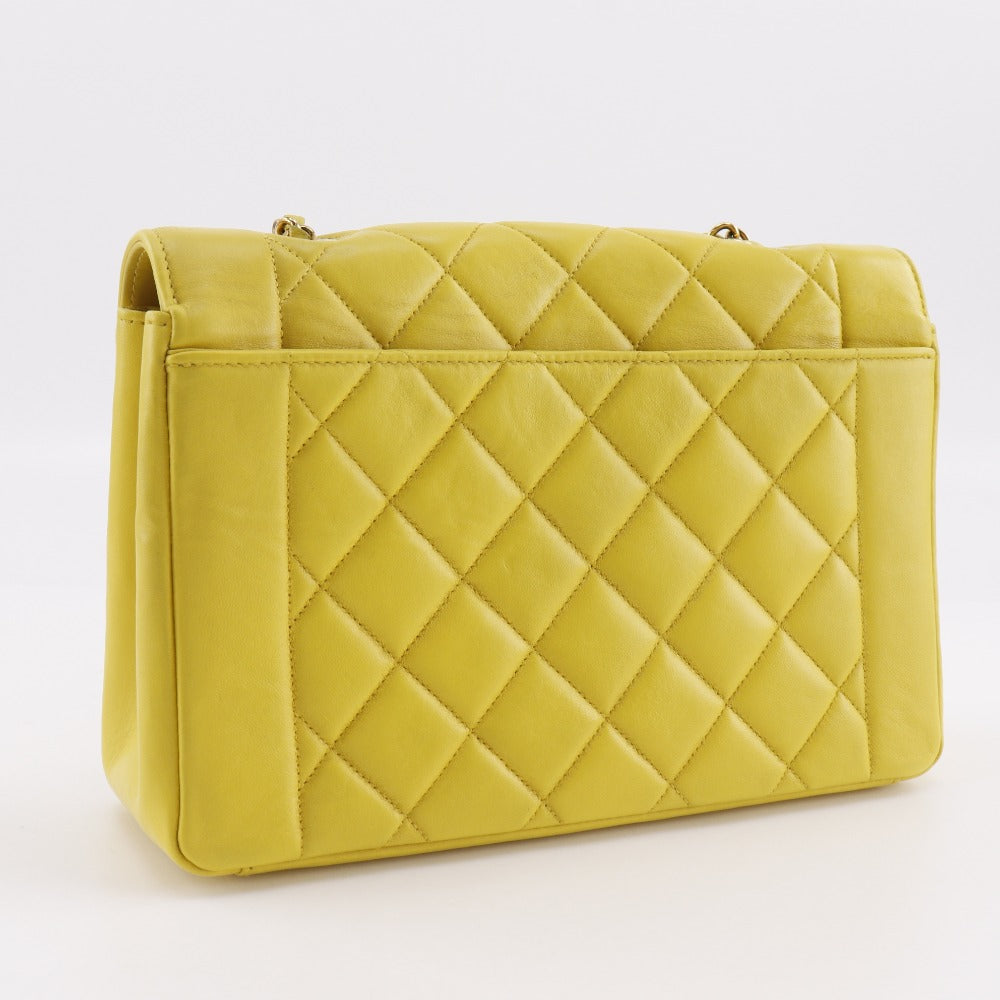Chanel Diana Matelasse Lambskin Shoulder Bag