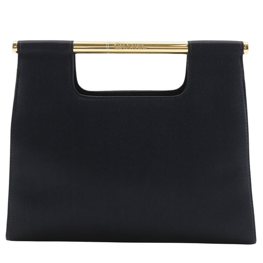 CHANEL Handbag Satin black   Party bag