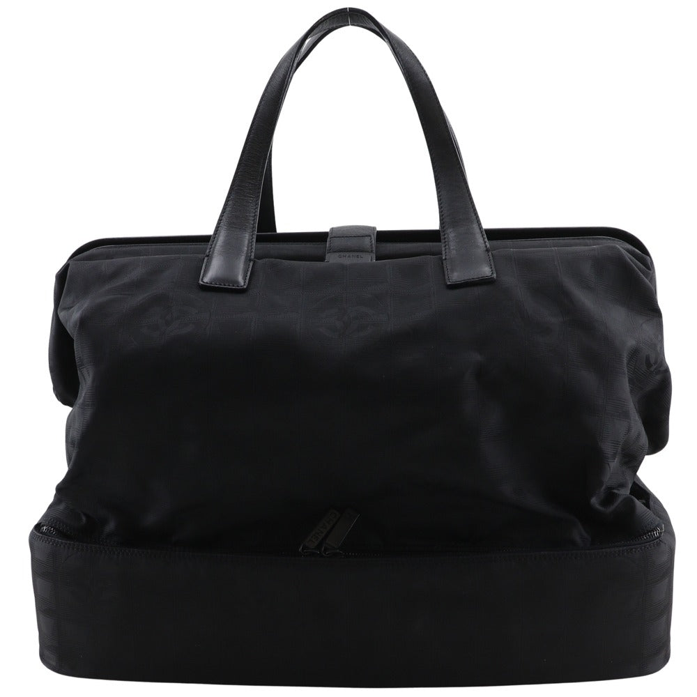 Chanel New Travel Line Nylon Canvas Boston Bag