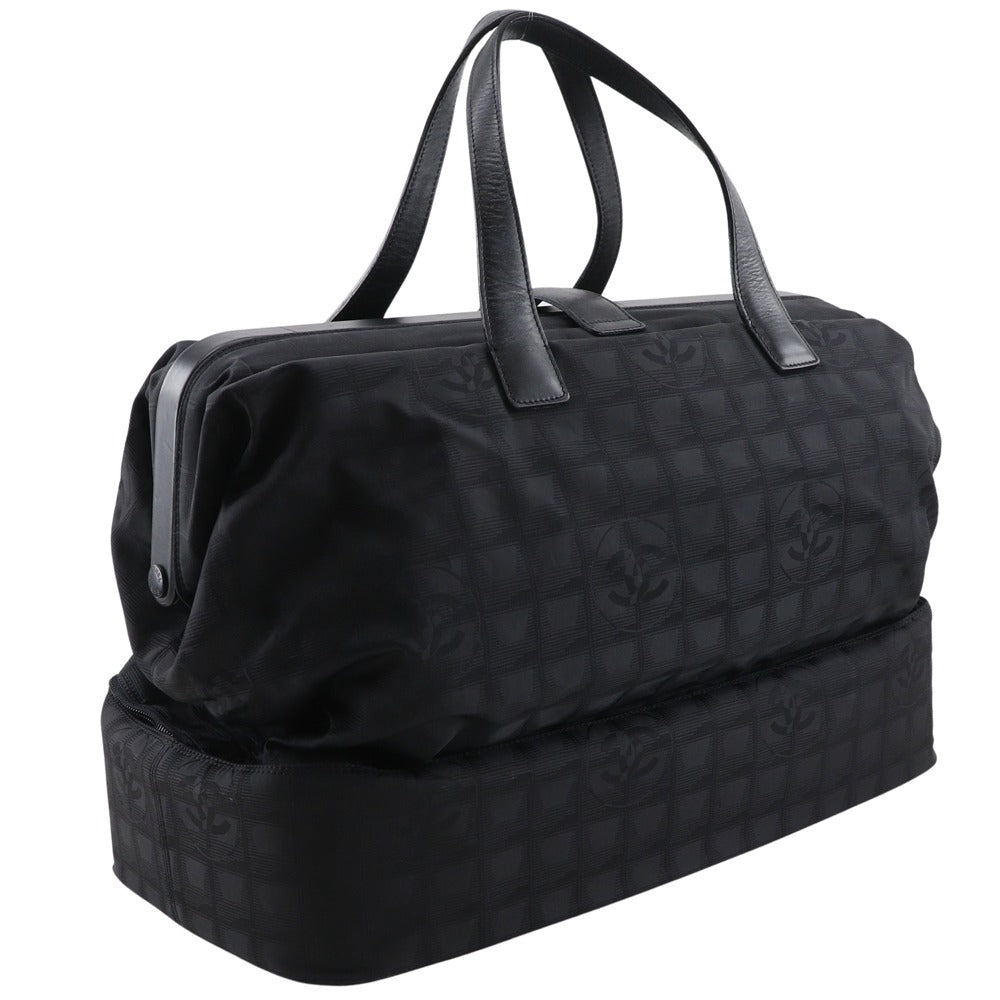 Chanel New Travel Line Nylon Canvas Boston Bag
