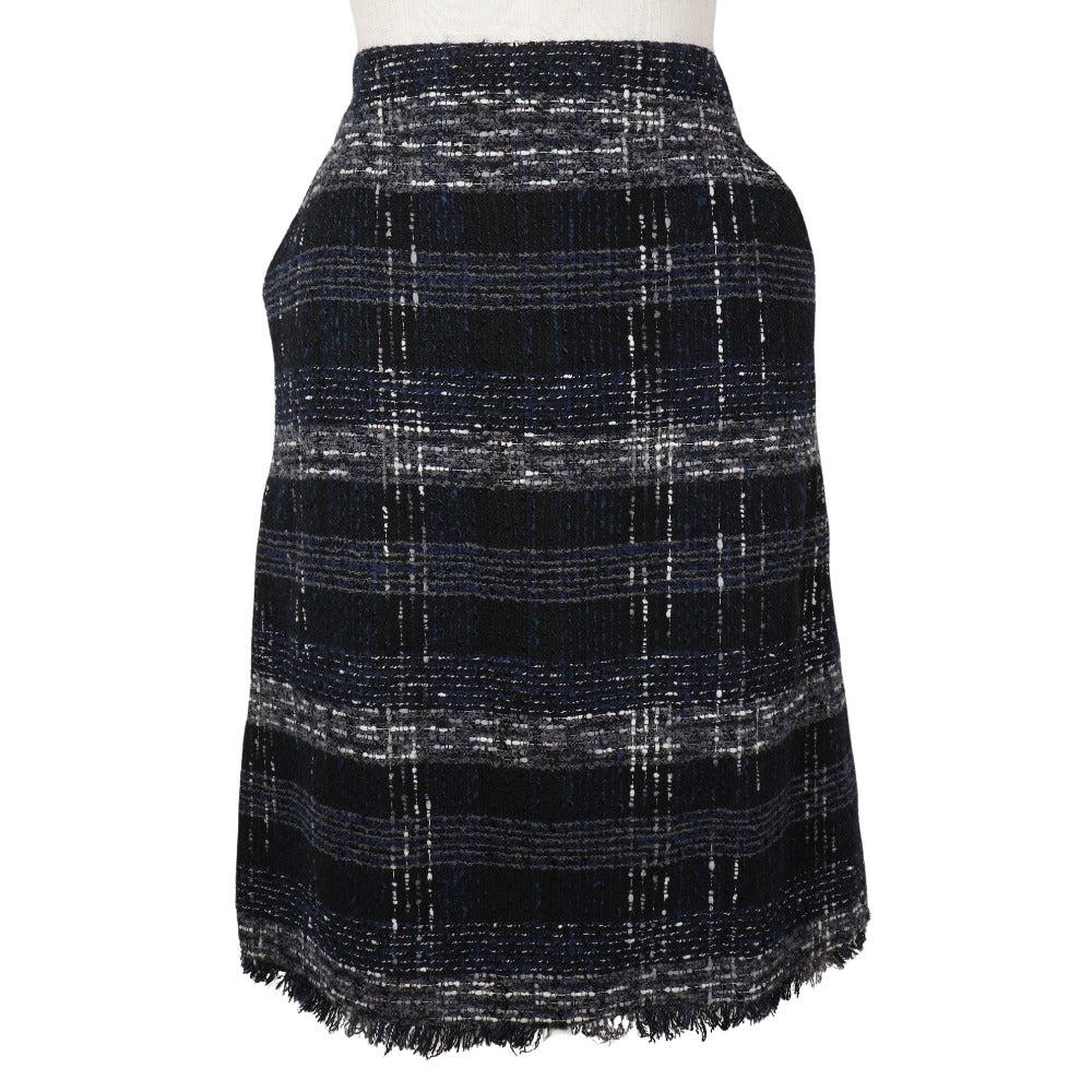 Chanel Tweed Cotton Nylon Skirt